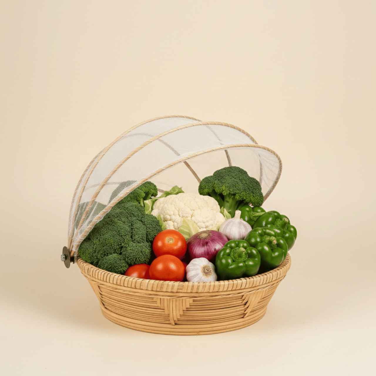 Nature Shield Rattan Basket For Food Safety
