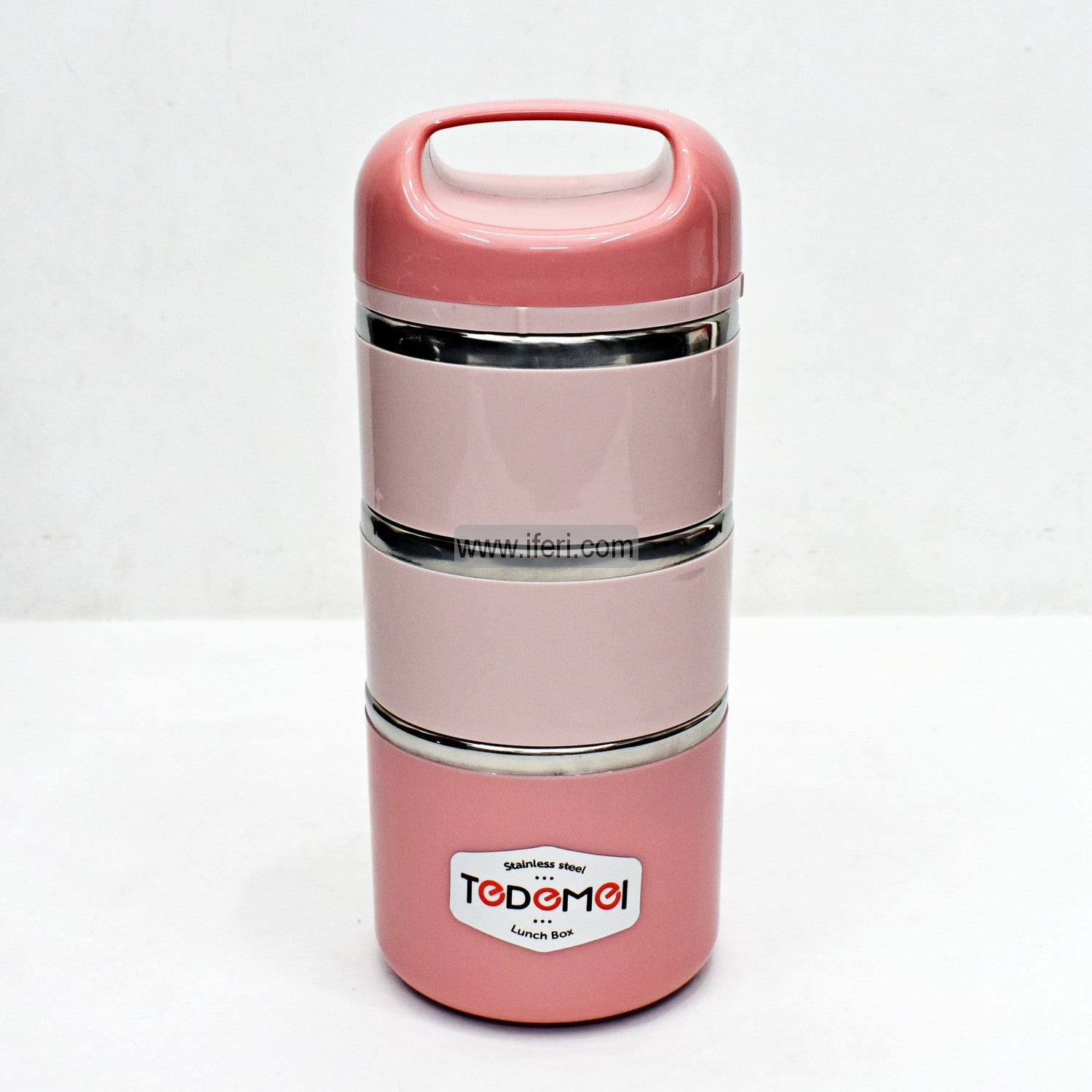 Tedemei 3 Layer Airtight BPA Free Tiffin Box Lunch Carrier Box FH2025