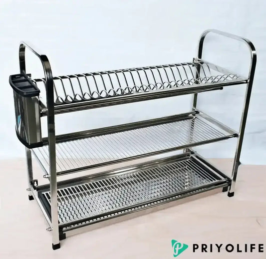 3 Tier Dish Drying Rack - Priyolife