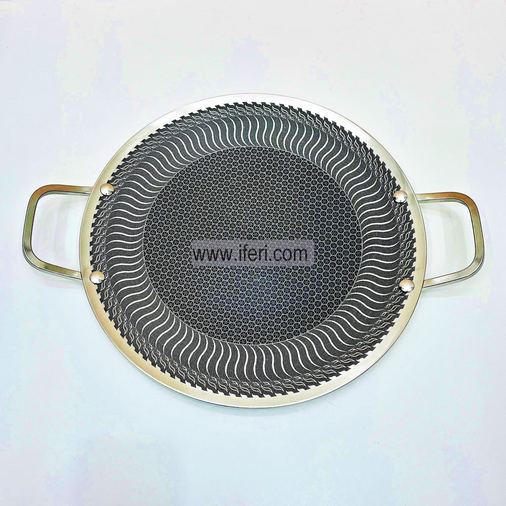 28cm High Quality Stainless Steel Honeycomb Tawa RY4596