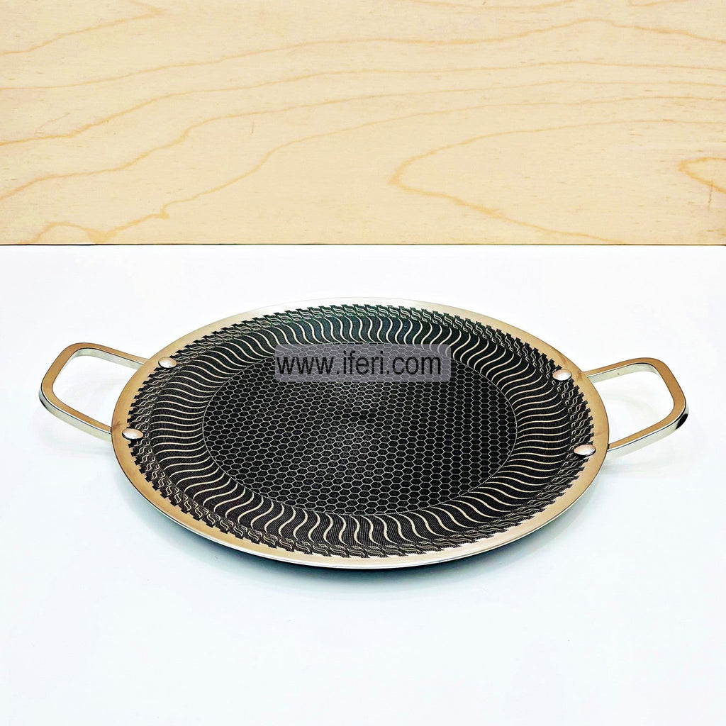 30cm High Quality Stainless Steel Honeycomb Tawa RY4596