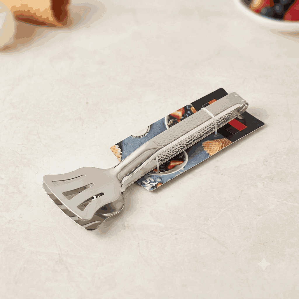 9.5 Inch Stainless Steel Cooking / Serving Tong