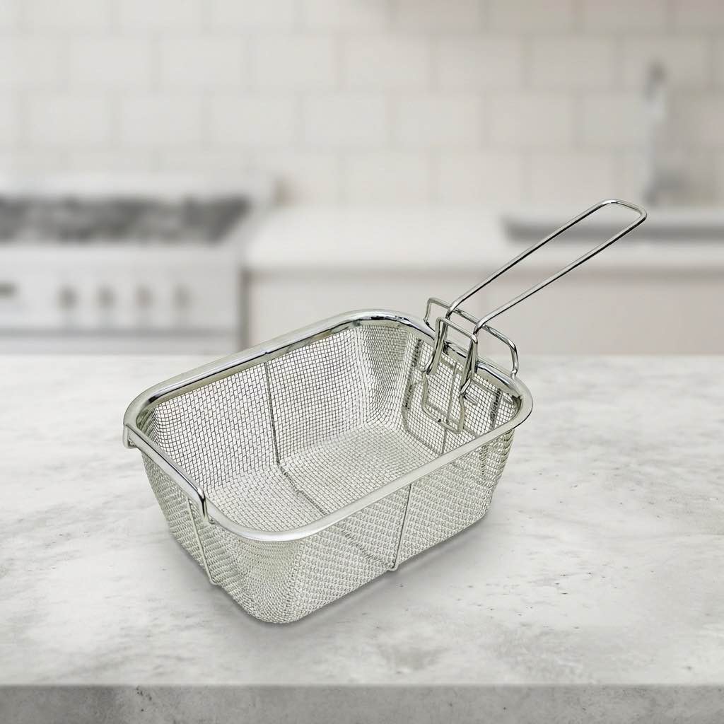 7.5 Inch Stainless Steel Frying Basket, French Fry, Chips Basket