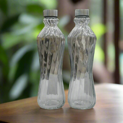 1 Liter Glass Water Bottle 12x3 Inch