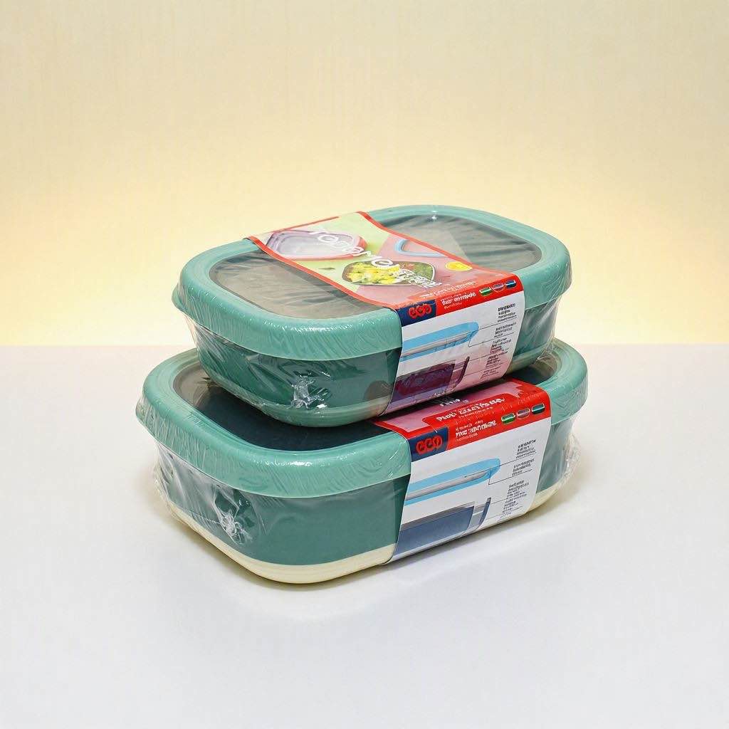 2 Pcs Tiffin Box Lunch Box