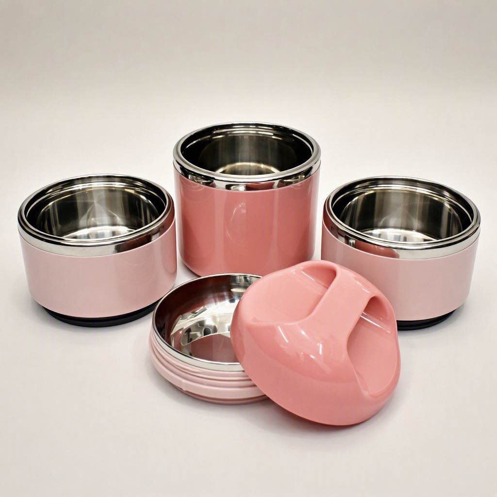 Tedemei 3 Layer Airtight BPA Free Tiffin Box Lunch Carrier Box