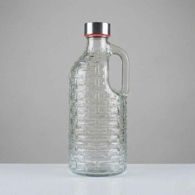 Glass Water Bottle with Handle (1L)