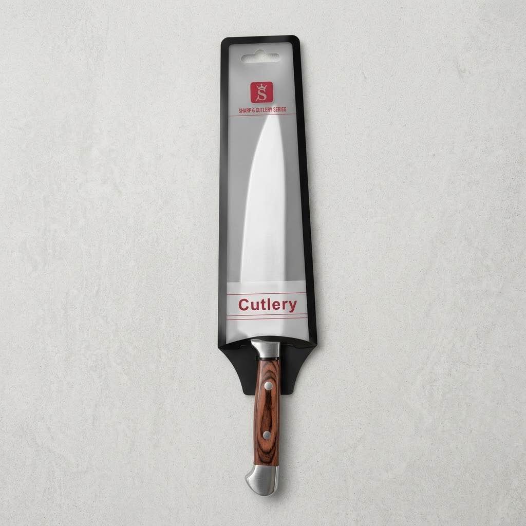 Large Stainless Steel Chef Knife Cutlery