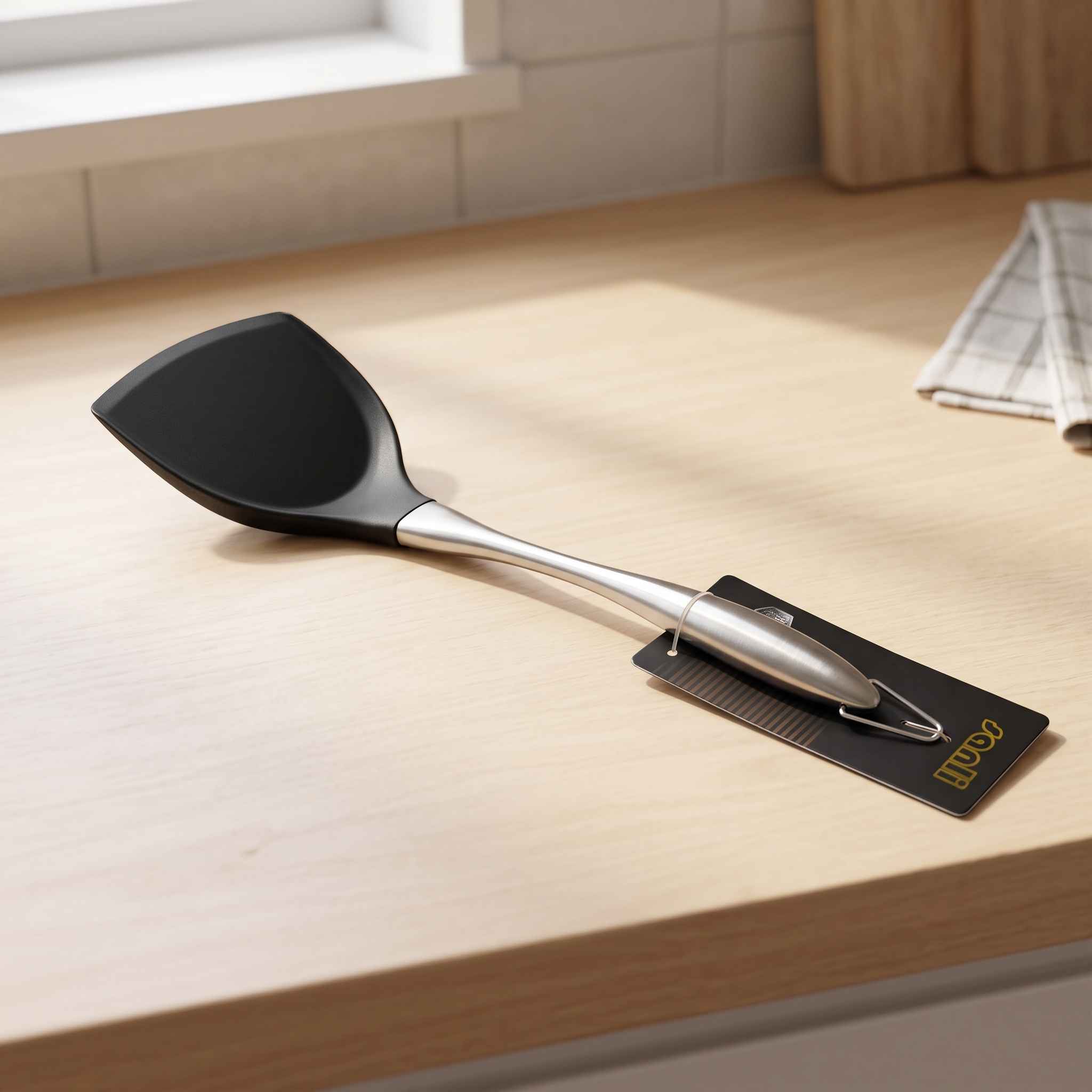 Silicone Wok Spatula with Stainless Steel Handle