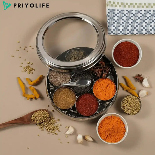 Spices Box Stainless Steel - Priyolife
