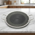 30cm High Quality Stainless Steel Honeycomb Tawa