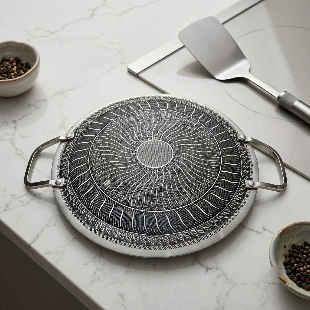 30cm High Quality Stainless Steel Honeycomb Tawa