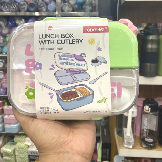 Tedemei Lunch Box With Cutlery 