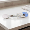White Marble Silicone Serving Spoon with Rose Gold Accents