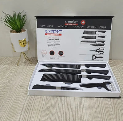 Zepter 6 Pcs Stainless Steel Kitchen Knife Set